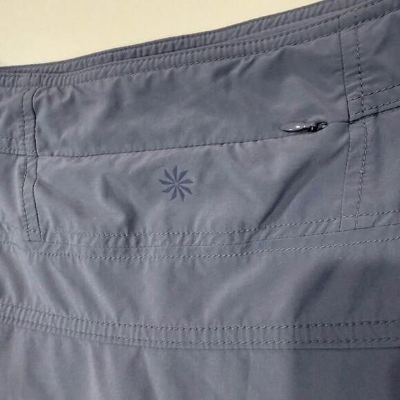 Athleta Everyday Skort Skirt Womens 10 Purple/Gray Zipper Side Tennis Activewear - Picture 7 of 10